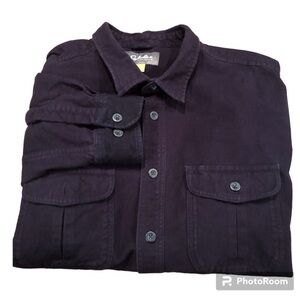 Cabela's Heavy Cotton long sleeve Shirt  "Shacket"  Navy blue Size 2XL